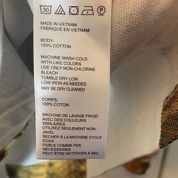 Urban Outfitters Cream Twill Shirt with Brushed Logo Tag - Picture 3 of 12